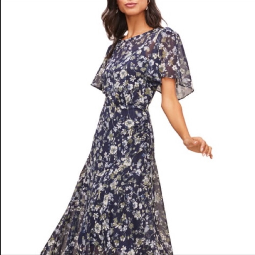 ASTR Asymmetrical floral dress